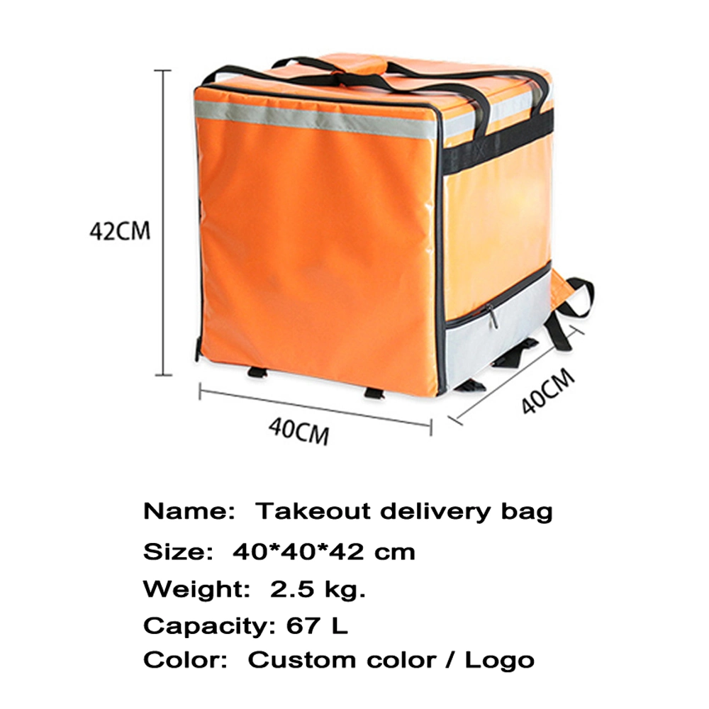 Picnic Insulated Lunch Box Cooler Bag for Women Large Capacity Food Delivery Box Pizza Take-out Box Cooler Lunch Bag