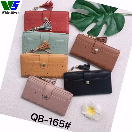 Классические женские простые кошельки с широкой серебряной вместительностью и индивидуальной аппликацией, женские простые кошельки