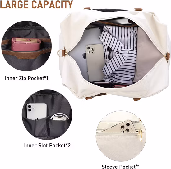 Дорожная спортивная сумка для мужчин Carryall Weekender Duffle Tote Bag большого размера для женщин. Женская ручная кладь выходного дня на ночь с хранилищем для обуви и сумкой для туалетных принадлежностей.